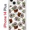 Чехол-накладка iPhone 14 Plus Kruche Print Кокосы