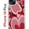 Чехол-накладка Apple iPhone 14 Plus (625954) Kruche PRINT Сердечки