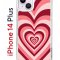 Чехол-накладка iPhone 14 Plus Kruche Print Сердце