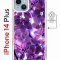 Чехол-накладка Apple iPhone 14 Plus (625965) Kruche PRINT Purple leaves