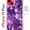 Чехол-накладка Apple iPhone 14 Plus (625965) Kruche PRINT Purple leaves