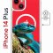Чехол-накладка Apple iPhone 14 Plus (625965) Kruche PRINT Змея