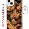 Чехол-накладка Apple iPhone 14 Plus (625965) Kruche PRINT Котик с рыбками