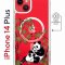 Чехол-накладка Apple iPhone 14 Plus (625965) Kruche PRINT Панды