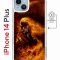 Чехол-накладка Apple iPhone 14 Plus (625965) Kruche PRINT Конь огонь