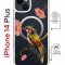 Чехол-накладка Apple iPhone 14 Plus (625962) Kruche PRINT Колибри