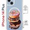 Чехол-накладка Apple iPhone 14 Plus (625962) Kruche PRINT Donuts
