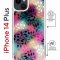 Чехол-накладка Apple iPhone 14 Plus (625962) Kruche PRINT Цветные листья