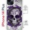 Чехол-накладка iPhone 14 Plus Kruche Magrope Print Sugar Skull