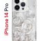 Чехол-накладка Apple iPhone 14 Pro (625958) Kruche PRINT White roses