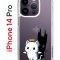 Чехол-накладка Apple iPhone 14 Pro (625958) Kruche PRINT Angel Demon