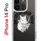Чехол-накладка iPhone 14 Pro Kruche Print J-Cat