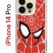 Чехол-накладка Apple iPhone 14 Pro (625958) Kruche PRINT Человек-Паук красный