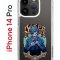 Чехол-накладка Apple iPhone 14 Pro (625958) Kruche PRINT Джокер