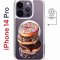 Чехол-накладка Apple iPhone 14 Pro (625964) Kruche PRINT Donuts