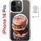 Чехол-накладка Apple iPhone 14 Pro (625964) Kruche PRINT Donuts