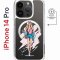 Чехол-накладка Apple iPhone 14 Pro (625964) Kruche PRINT Fashion Girl