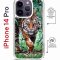 Чехол-накладка Apple iPhone 14 Pro (625961) Kruche PRINT Крадущийся тигр