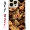 Чехол-накладка Apple iPhone 14 Pro Max (625953) Kruche PRINT Котик с рыбками