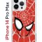 Чехол-накладка Apple iPhone 14 Pro Max (625953) Kruche PRINT Человек-Паук красный