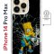 Чехол-накладка iPhone 14 Pro Max Kruche Magnet Print Барт Симпсон