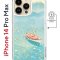 Чехол-накладка Apple iPhone 14 Pro Max (625966) Kruche PRINT озеро цветов