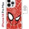 Чехол-накладка iPhone 14 Pro Max Kruche Magnet Print Человек-Паук красный