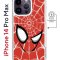 Чехол-накладка iPhone 14 Pro Max Kruche Magnet Print Человек-Паук красный