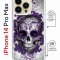 Чехол-накладка iPhone 14 Pro Max Kruche Magrope Print Sugar Skull
