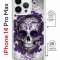 Чехол-накладка iPhone 14 Pro Max Kruche Magrope Print Sugar Skull