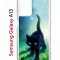 Чехол-накладка Samsung Galaxy A13 Kruche Print Черный кот