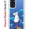 Чехол-накладка Xiaomi Redmi Note 11  (623778) Kruche PRINT Flying Unicorn
