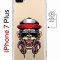Чехол-накладка Apple iPhone 7 Plus (626141) Kruche PRINT Обезьяна с наушниками