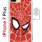 Чехол-накладка Apple iPhone 7 Plus (626141) Kruche PRINT Человек-Паук красный