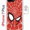 Чехол-накладка Apple iPhone 7 Plus (626141) Kruche PRINT Человек-Паук красный