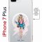Чехол-накладка Apple iPhone 7 Plus (626141) Kruche PRINT Fashion Girl