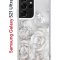 Чехол-накладка Samsung Galaxy S21 Ultra Kruche Print White roses