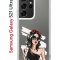 Чехол-накладка Samsung Galaxy S21 Ultra (594675) Kruche PRINT Фэшн леди