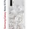 Чехол-накладка Samsung Galaxy Note 10+ Kruche Print White roses