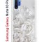 Чехол-накладка Samsung Galaxy Note 10+ Kruche Print White roses