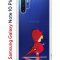 Чехол-накладка Samsung Galaxy Note 10+ Kruche Print Девочка с зонтом