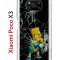 Чехол-накладка Xiaomi Poco X3/Poco X3 Pro Kruche Print Барт Симпсон