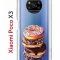 Чехол-накладка Xiaomi Poco X3 (593960) Kruche PRINT Donuts