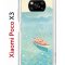 Чехол-накладка Xiaomi Poco X3/Poco X3 Pro Kruche Print озеро цветов