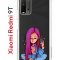 Чехол-накладка Xiaomi Redmi 9T Kruche Print Pink Hair