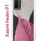 Чехол-накладка Xiaomi Redmi 9T (625951) Kruche PRINT Pink and white