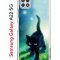 Чехол-накладка Samsung Galaxy A22 5G/A22s 5G Kruche Print Черный кот