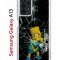 Чехол-накладка Samsung Galaxy A13 Kruche Print Барт Симпсон