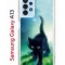 Чехол-накладка Samsung Galaxy A13 Kruche Print Черный кот