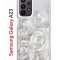 Чехол-накладка Samsung Galaxy A23 Kruche Print White roses